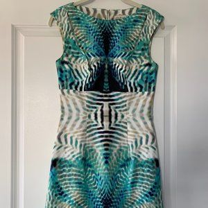 Karen Millen Multi Blue Pattern Dress